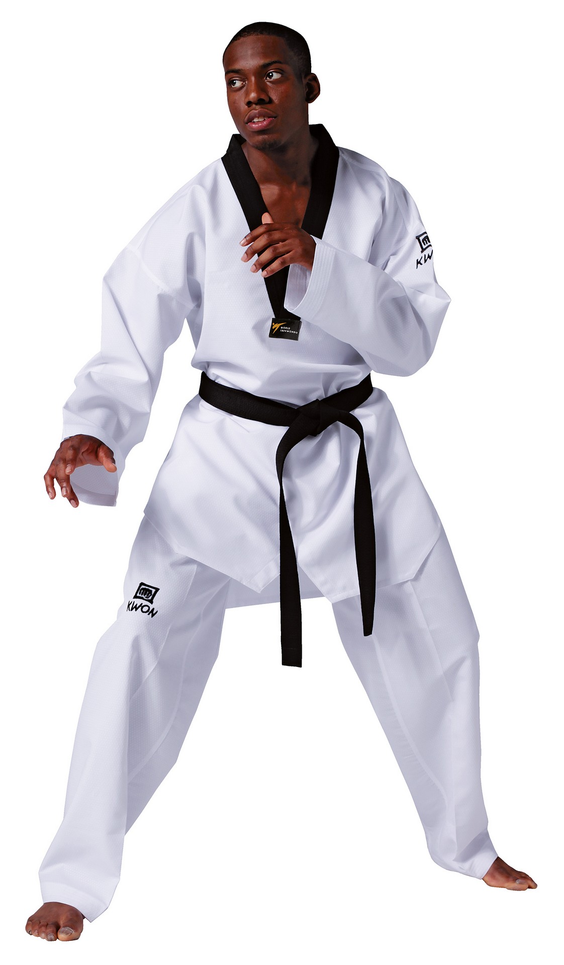 Tenue Taekwondo Revolution revers noir - WT reconnu