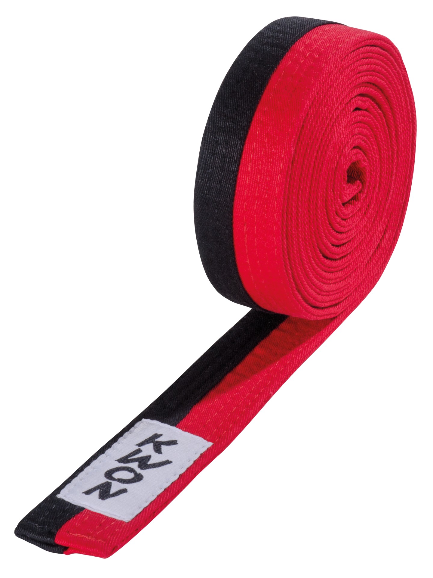 Ceinture Budo Poomsae noir/rouge
