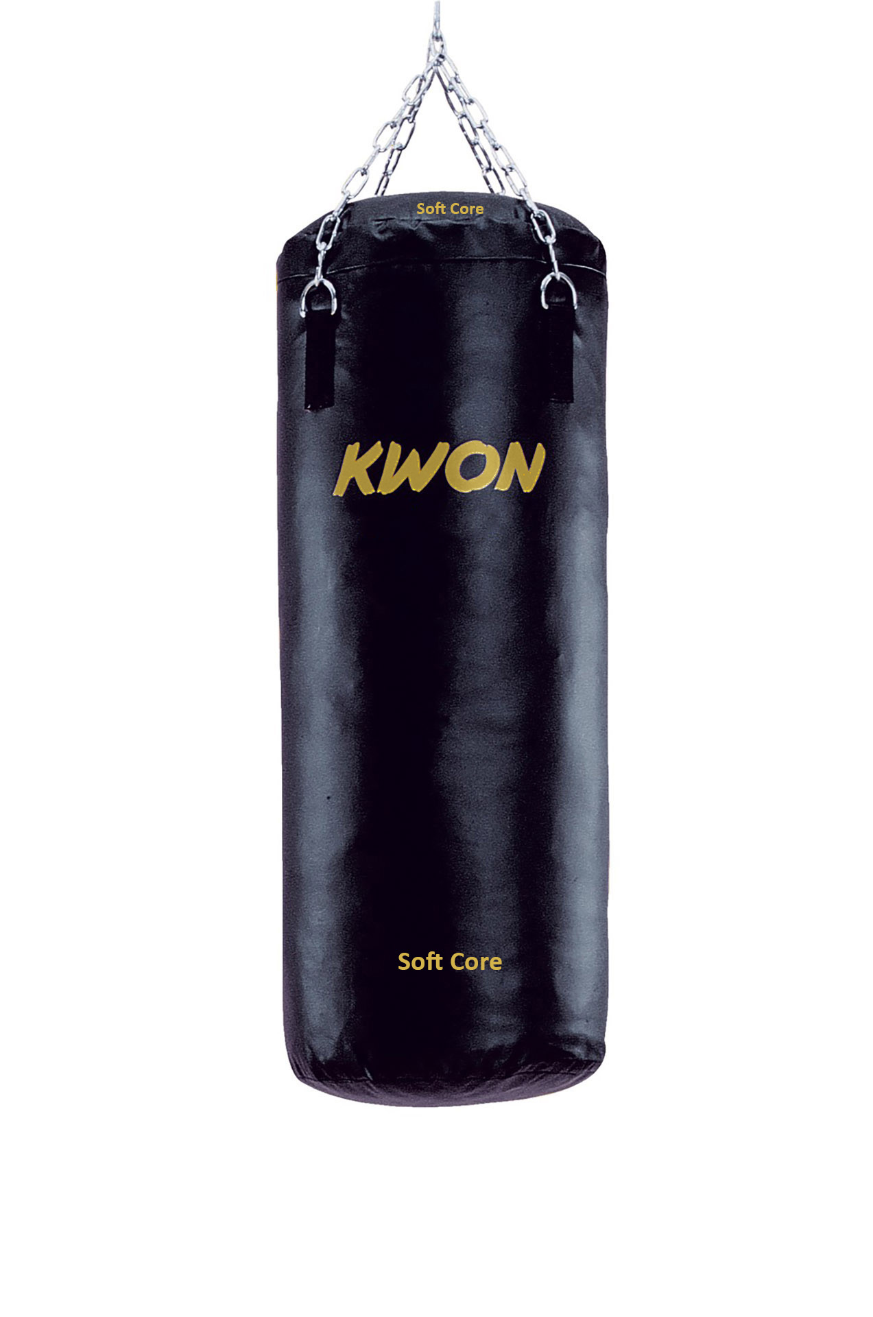 Sac de frappe Black rembourré en simili cuir, 100 cm