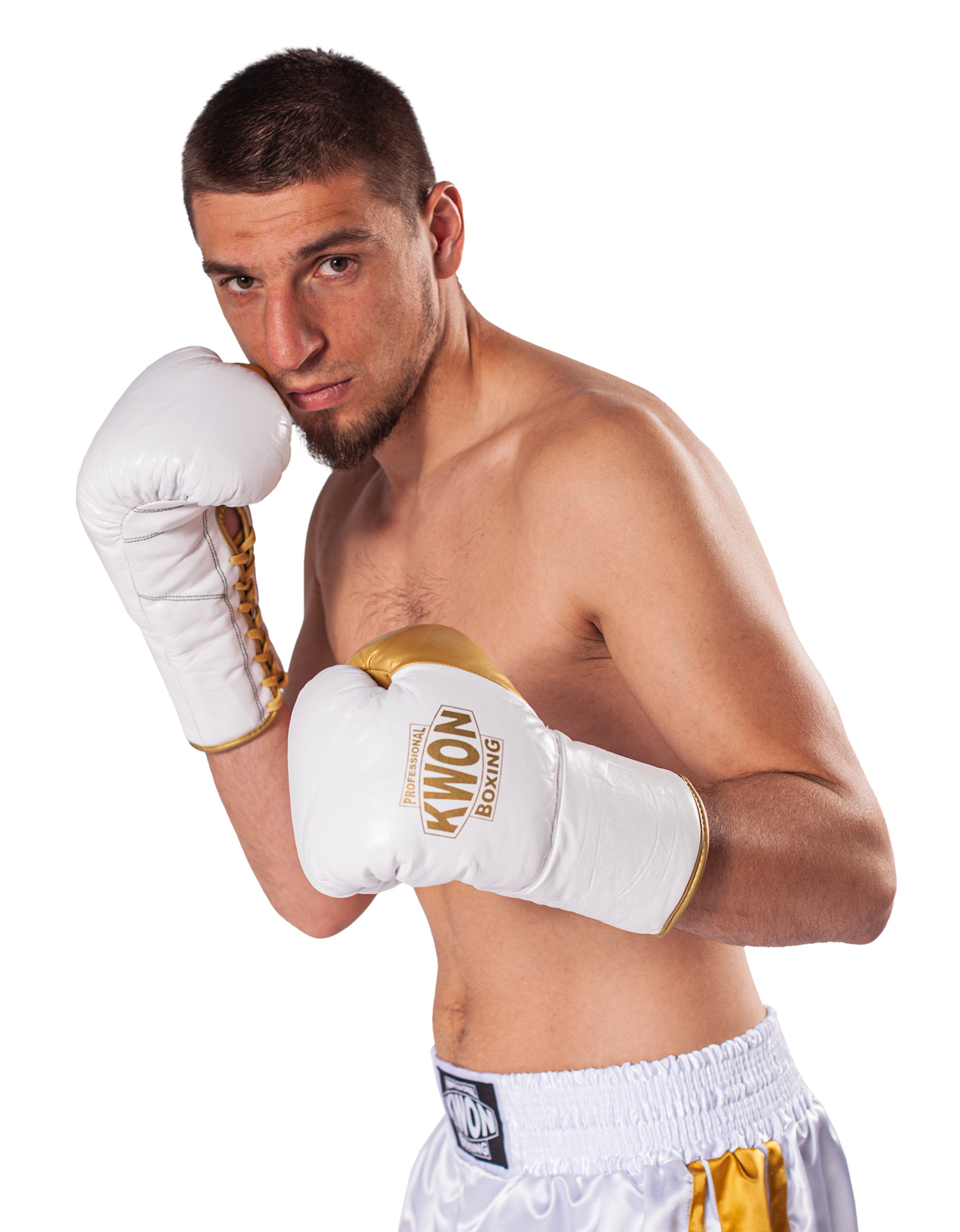Gants de boxe en cuir avec laçage