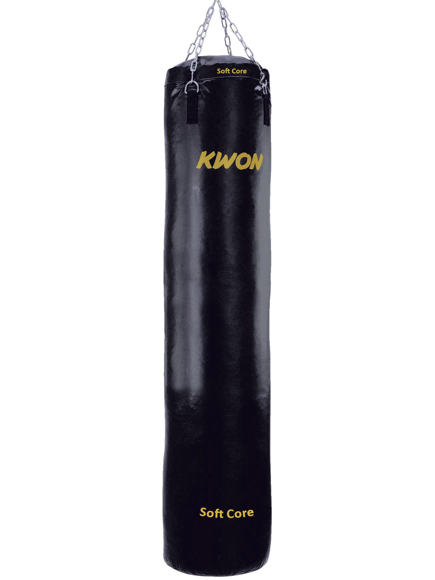 Sac de frappe Black rembourré en simili cuir, 180 cm