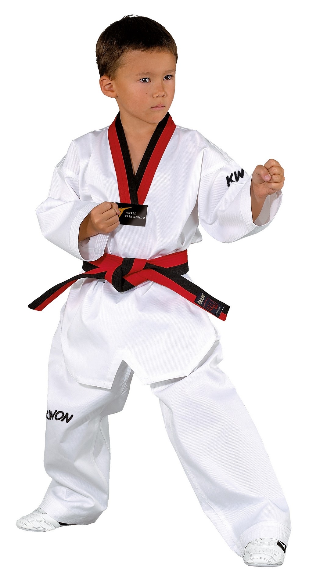 Dobok Taekwondo Victory Poom revers noir/rouge