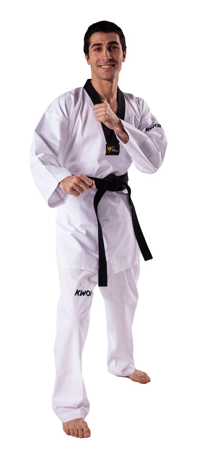Taekwondo Dobok Victory revers noir - WT reconnu